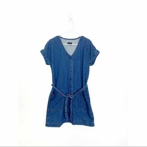 Frank And Oak Good Cotton Belted Denim Dre…